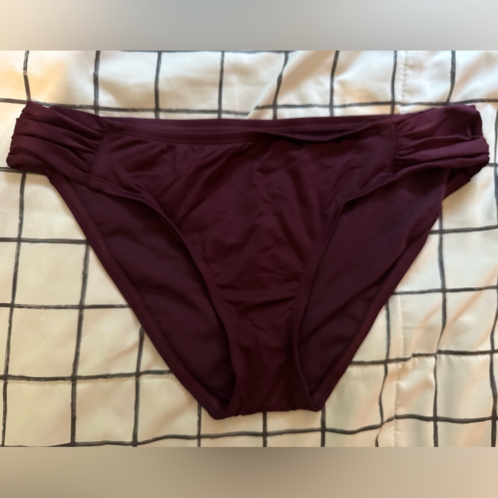 Kona Sol Maroon Bikini Bottom